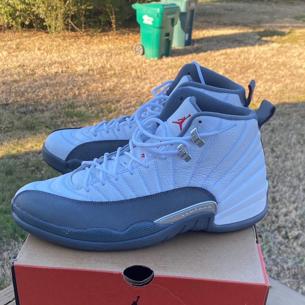 Jordan 12 White/Grey/Red